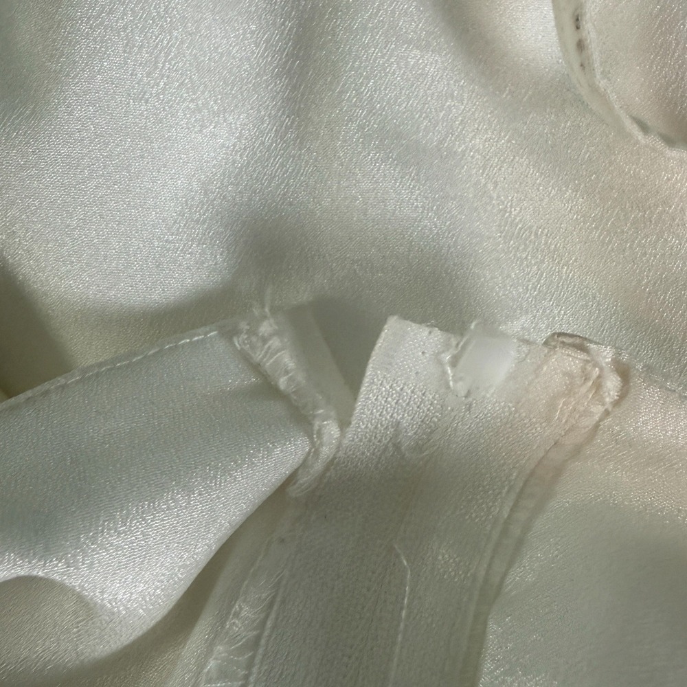 Cloud Ten Bow Crop Top White Rhinestone Women Large Coquette Party Cropped - Picture 9 of 9